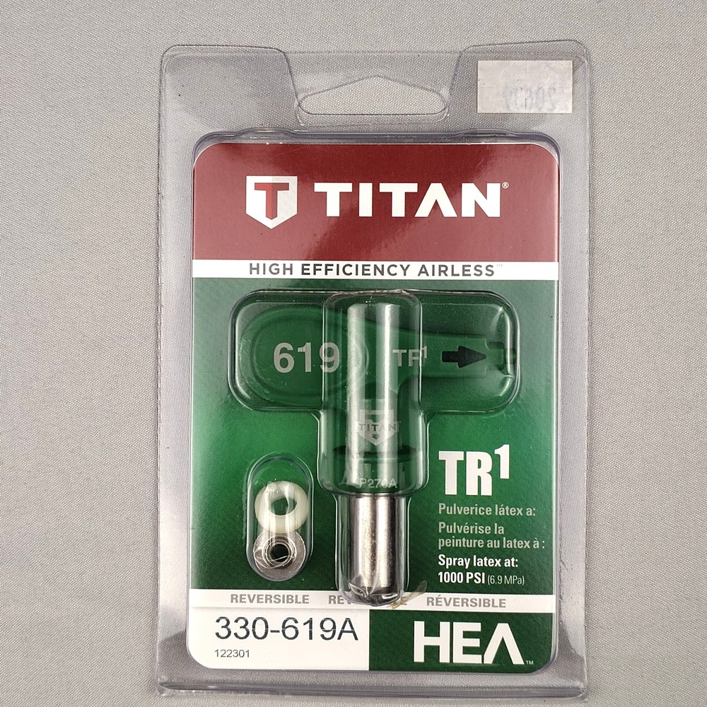 New Titan 330-619A TR1 HEA Reversible Wireless Spray Tip 619